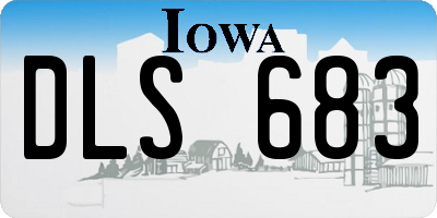 IA license plate DLS683