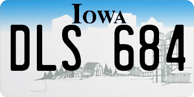 IA license plate DLS684