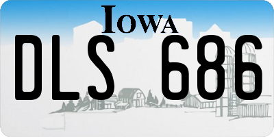IA license plate DLS686