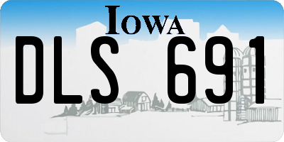 IA license plate DLS691