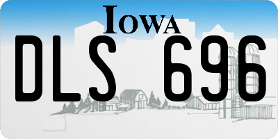 IA license plate DLS696