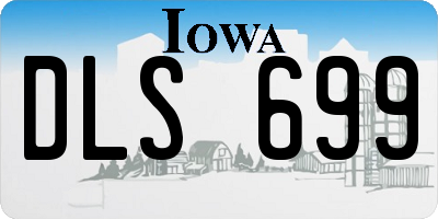 IA license plate DLS699