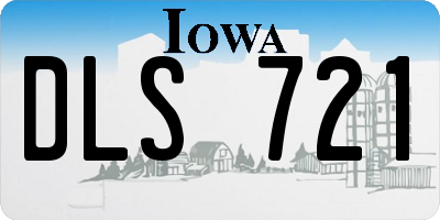 IA license plate DLS721