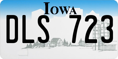IA license plate DLS723