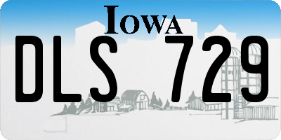 IA license plate DLS729