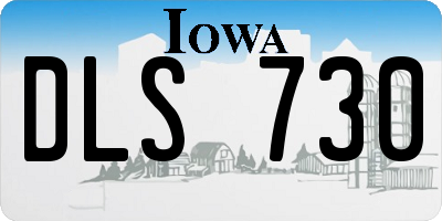 IA license plate DLS730
