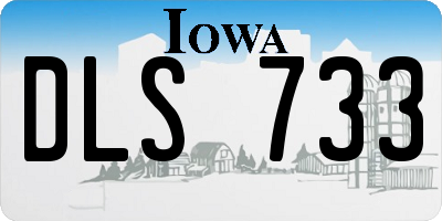 IA license plate DLS733