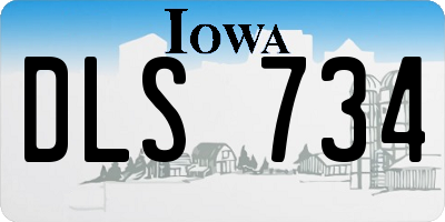 IA license plate DLS734