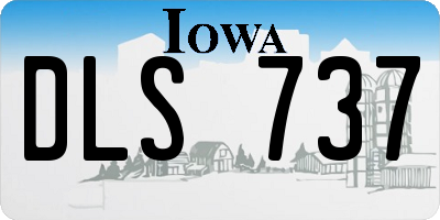 IA license plate DLS737