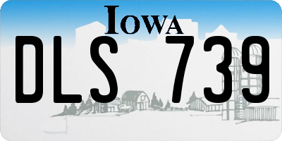 IA license plate DLS739