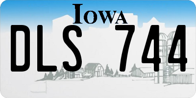 IA license plate DLS744