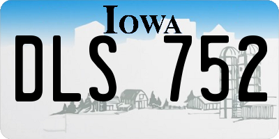 IA license plate DLS752
