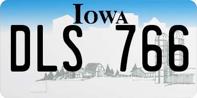 IA license plate DLS766