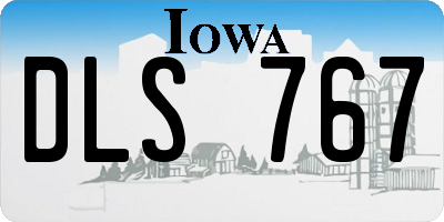 IA license plate DLS767