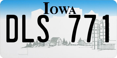 IA license plate DLS771