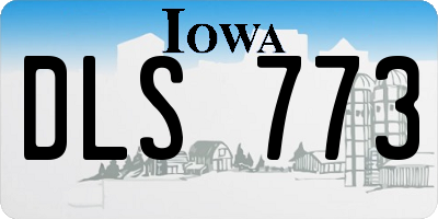 IA license plate DLS773