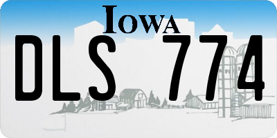 IA license plate DLS774