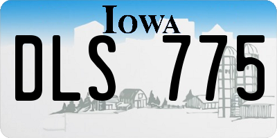 IA license plate DLS775