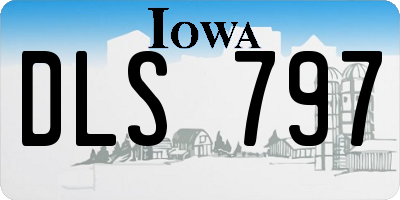 IA license plate DLS797
