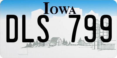 IA license plate DLS799
