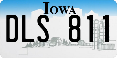IA license plate DLS811