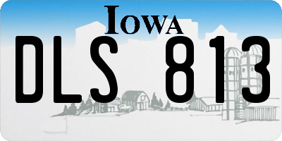 IA license plate DLS813