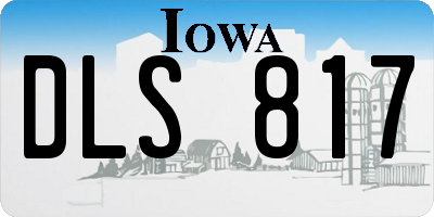 IA license plate DLS817
