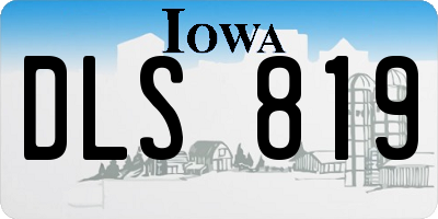 IA license plate DLS819