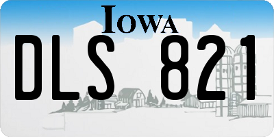 IA license plate DLS821