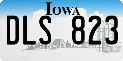 IA license plate DLS823
