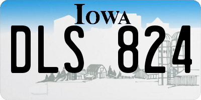 IA license plate DLS824