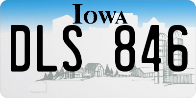 IA license plate DLS846