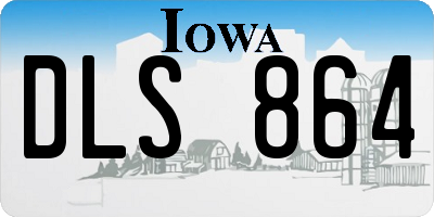 IA license plate DLS864