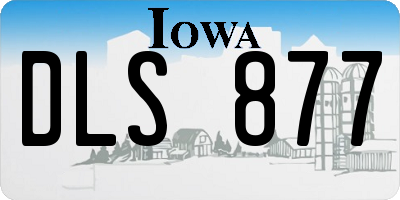 IA license plate DLS877