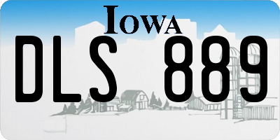 IA license plate DLS889