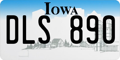 IA license plate DLS890