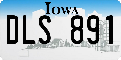 IA license plate DLS891