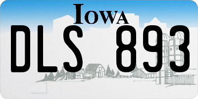 IA license plate DLS893
