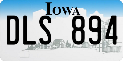 IA license plate DLS894
