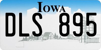 IA license plate DLS895