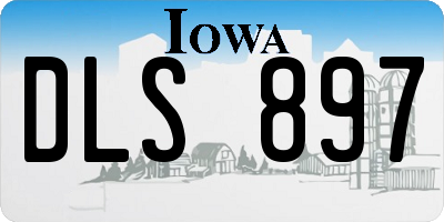 IA license plate DLS897