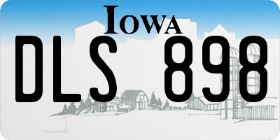 IA license plate DLS898