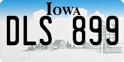 IA license plate DLS899