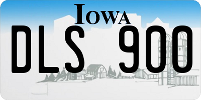 IA license plate DLS900