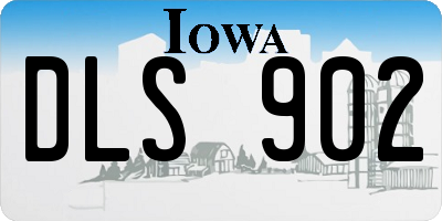 IA license plate DLS902