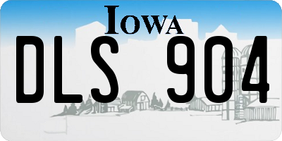 IA license plate DLS904