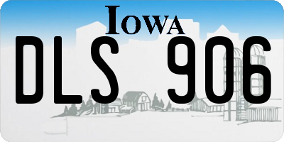 IA license plate DLS906