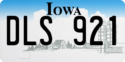 IA license plate DLS921