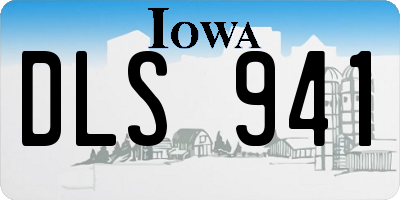 IA license plate DLS941