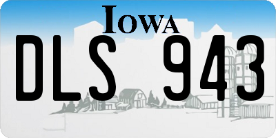 IA license plate DLS943
